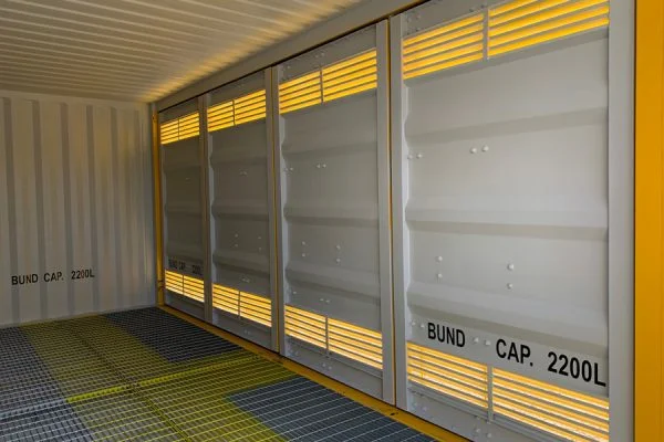 20 fuß high cube iso lagercontainer für chemikalien