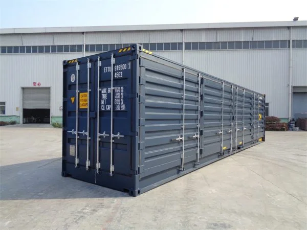 40 fuß high cube container, 3 seiten zu öffnen (side door )