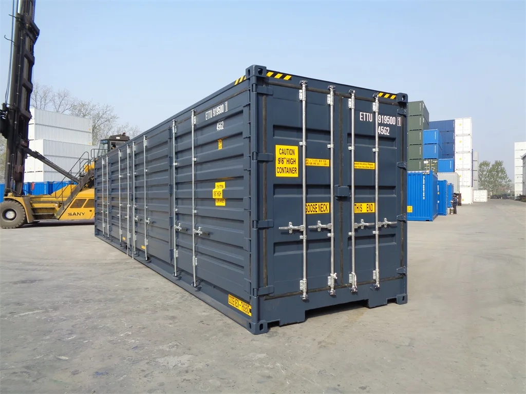 40 fuß high cube container, 3 seiten zu öffnen (side door )